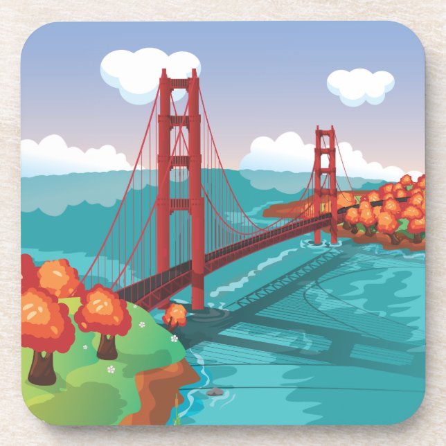 San Francisco Golden Gate Bridge Coaster (Front)