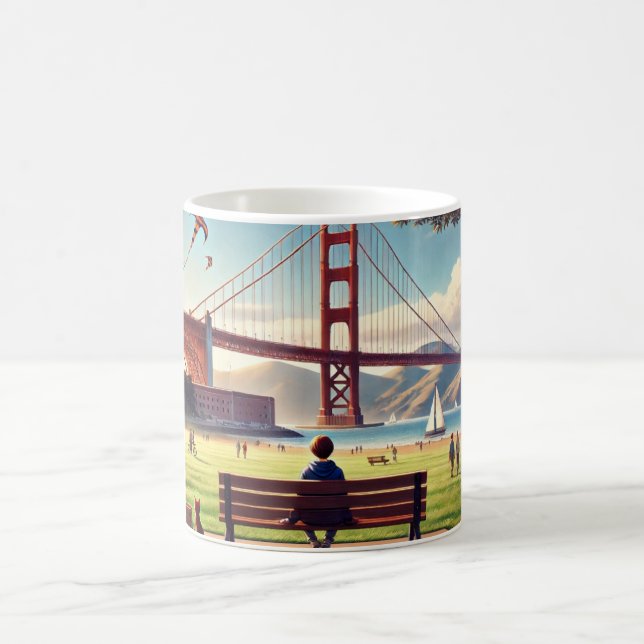 San Francisco Golden Gate Bridge Coffee Mug (Center)