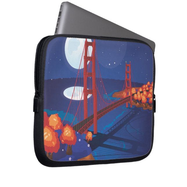 San Francisco Golden Gate Bridge Laptop Sleeve (Front Right)