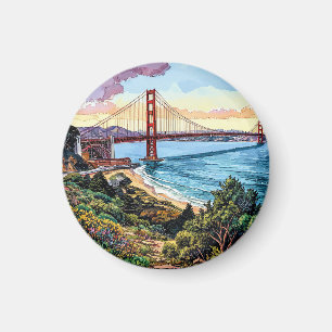 San Francisco Golden Gate Bridge Magnet