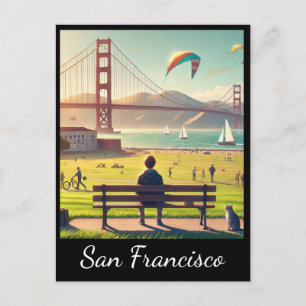 San Francisco Golden Gate Bridge Postcard