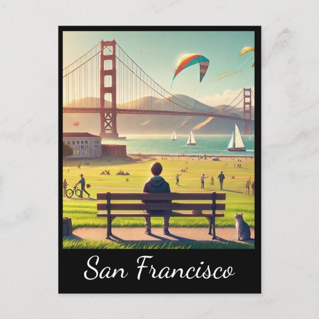 San Francisco Golden Gate Bridge Postcard (Front)