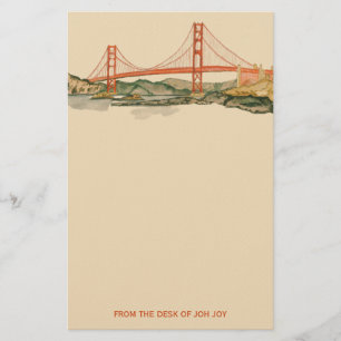 San Francisco Golden Gate Bridge Stationery