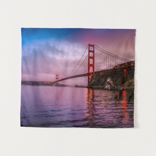 San Francisco Golden Gate Bridge Tapestry (Front (Horizontal))