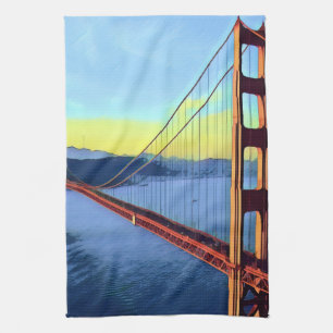 San Francisco - GOLDEN GATE - Bridge Tea Towel