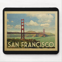 San Francisco Golden Gate Bridge Vintage Travel