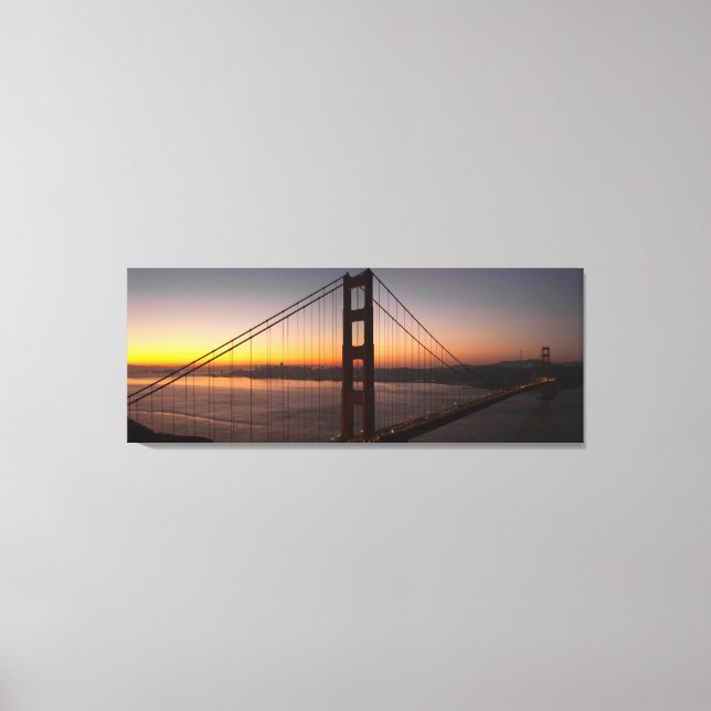 San Francisco Golden Gate Bridge Wrapped Canvas (Front)