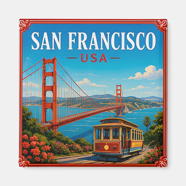 🌉 San Francisco Golden Gate Memory From Visit 🌉 Magnet (Front)