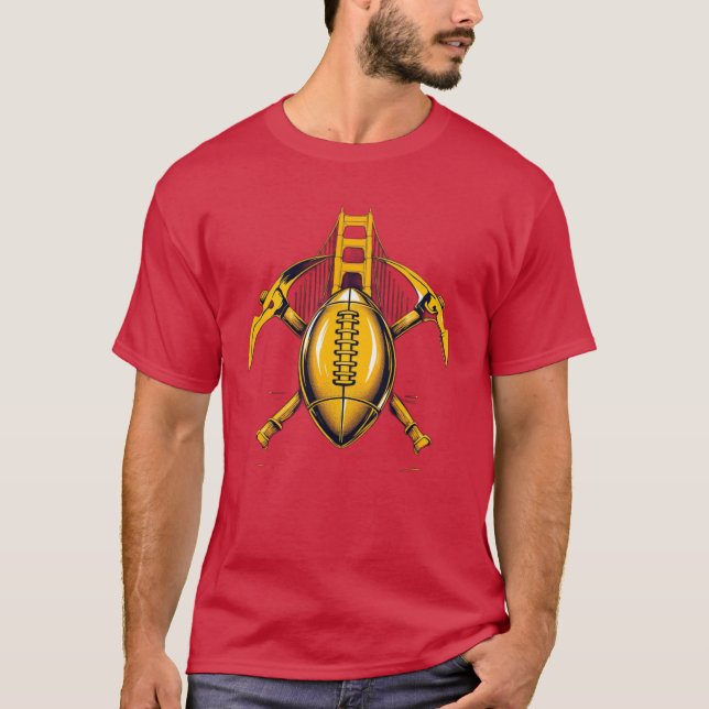 San Francisco Golden Rush Gridiron T-Shirt (Front)