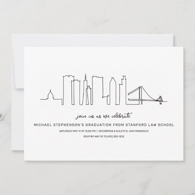 San Francisco Graduation Invitation (Front)