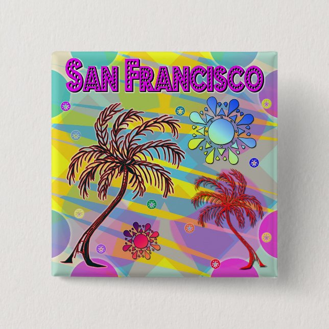 San Francisco Happy and Hope Button (Front)