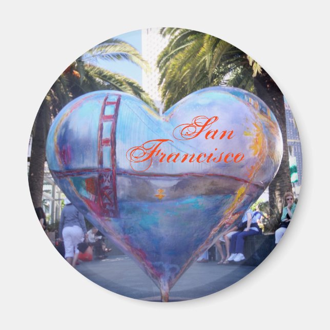 San Francisco Heart Magnet (Front)