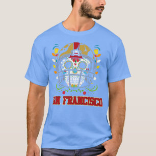 San Francisco  Helmet Sugar Skull T-Shirt