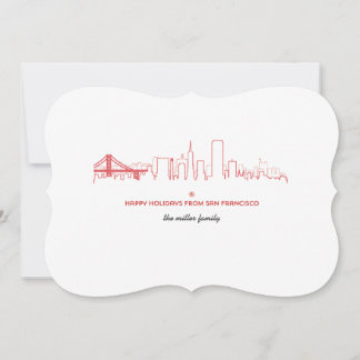San Francisco Holiday Skyline Card