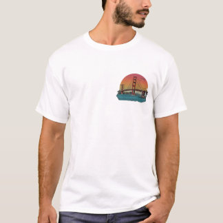 San Francisco Icon Golden Gate painted t-shirt