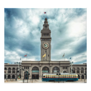 San Francisco Iconic Ferry Building Clock Tower Photo Print