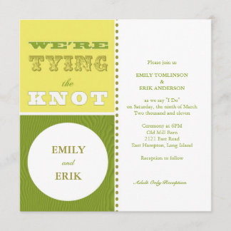 San Francisco Invitation: Citrus Twist Invitation