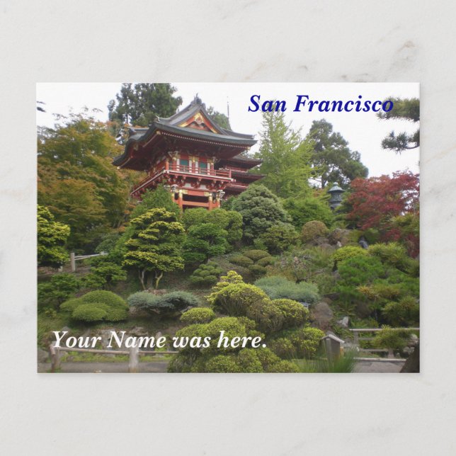 San Francisco Japanese Tea Garden Postcard (Front)