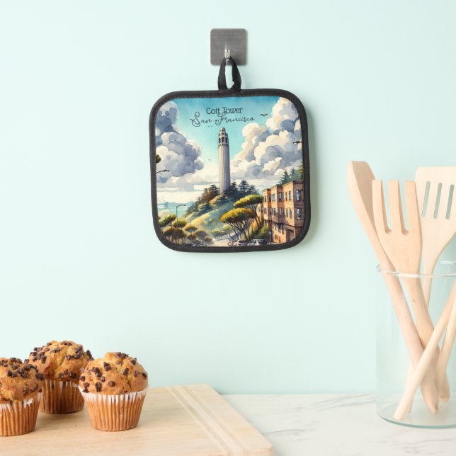 San Francisco Landmark Souvenir Pot Holder (Insitu(Hanging))