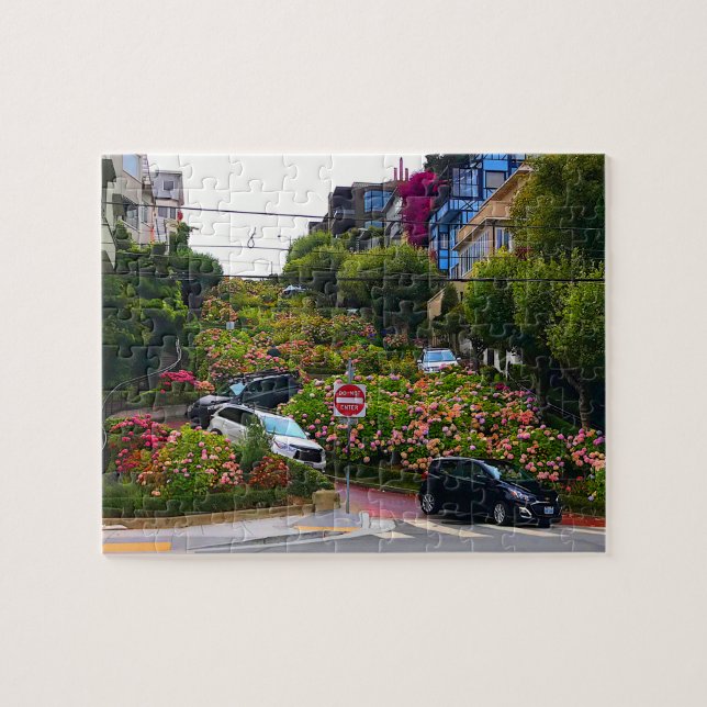San Francisco Lombard Street #1 Jigsaw Puzzle (Horizontal)