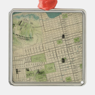 San Francisco Metal Tree Decoration