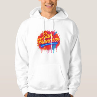 San Francisco Neon Splash Street Art T-Shirt Hoodie