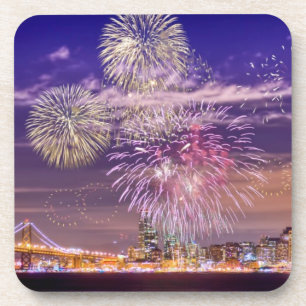 San Francisco New Year Fireworks Coaster