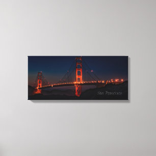 San Francisco Night Bridge Print