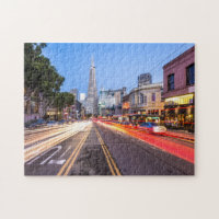 San Francisco North Beach Motion Blur Traffic