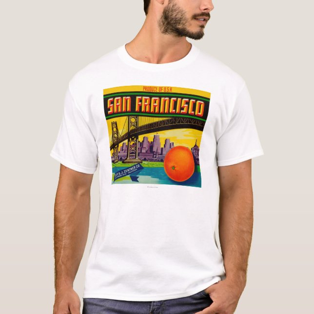 San Francisco Orange Label T-Shirt (Front)