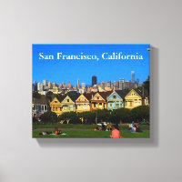 San Francisco Painted Ladies #1 Canvas Print