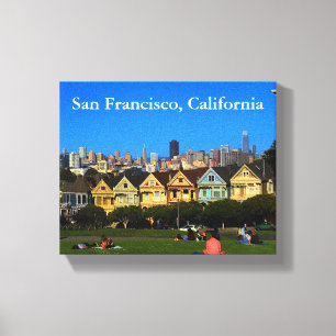 San Francisco Painted Ladies #1 Canvas Print