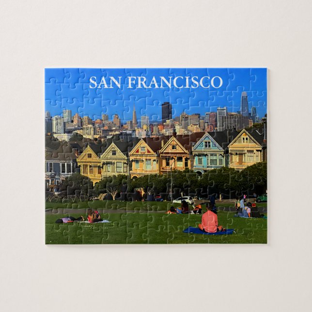San Francisco Painted Ladies #1 Jigsaw Puzzle (Horizontal)