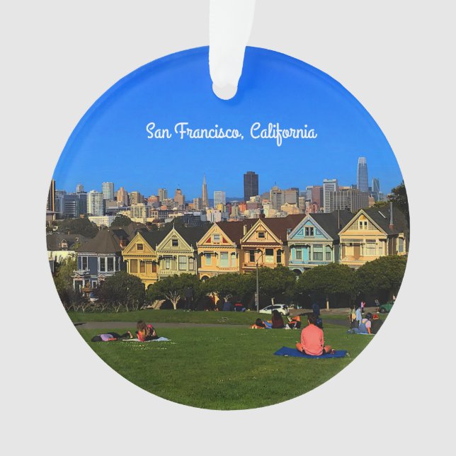 San Francisco Painted Ladies #1 Ornament (Front)
