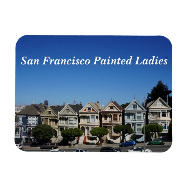 San Francisco Painted Ladies #3 Magnet (Horizontal)