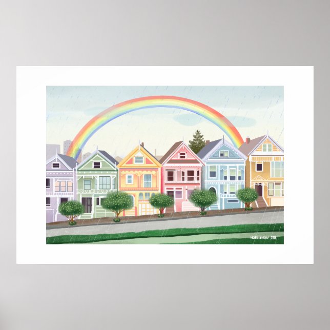 San Francisco Painted Ladies Large Print (Front)
