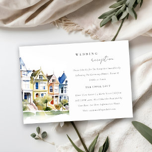 San Francisco Painted Ladies Wedding Reception Enclosure Card
