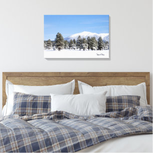 San Francisco Peaks In Snow Arizona Photograph Canvas Print