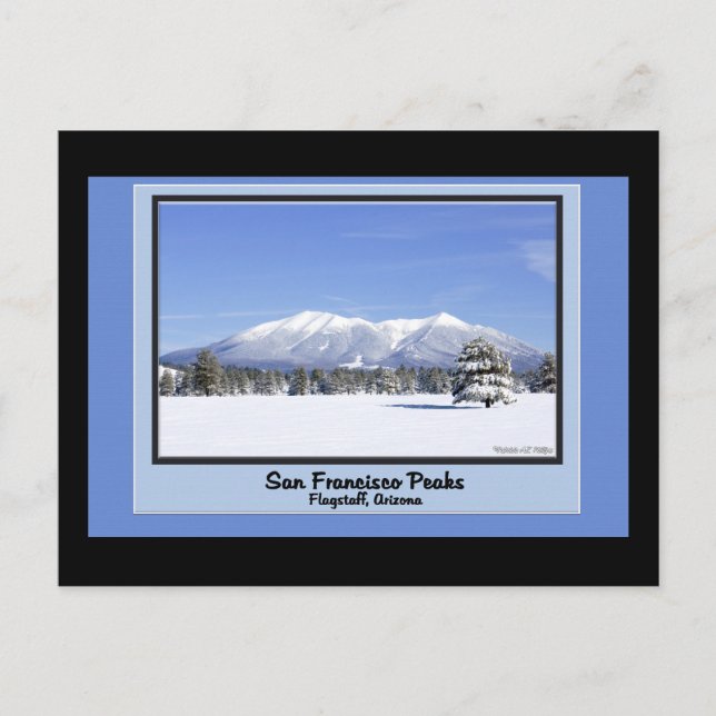 San Francisco Peaks In Snow Postcard (Front)