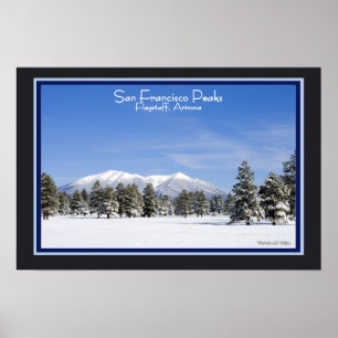 San Francisco Peaks In Snow Poster