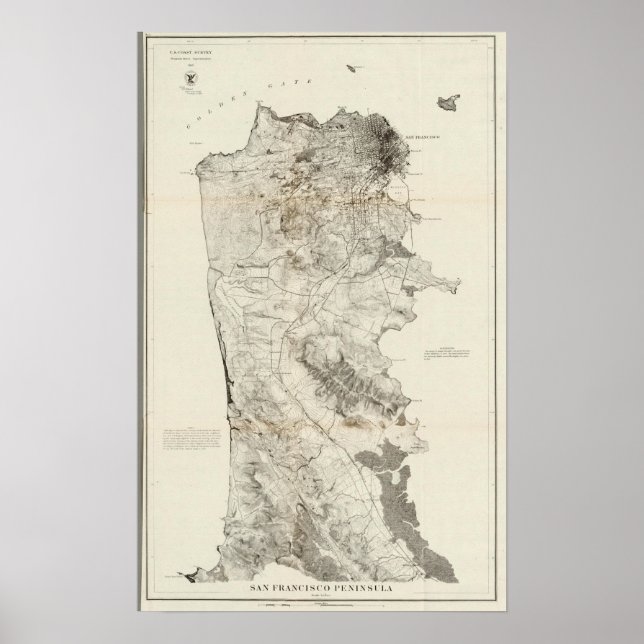 San Francisco Peninsula Poster (Front)
