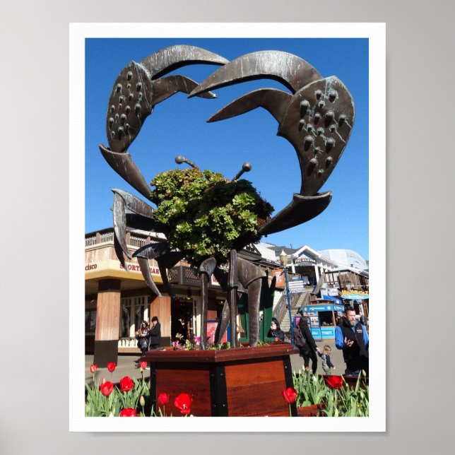 San Francisco Pier 39 Crab Statue #1-2 Poster (Front)