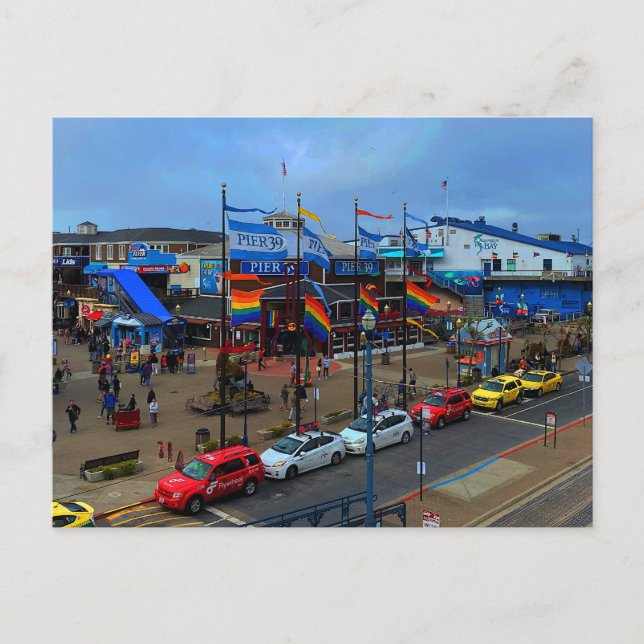 San Francisco Pier 39 Pride #1 Postcard (Front)