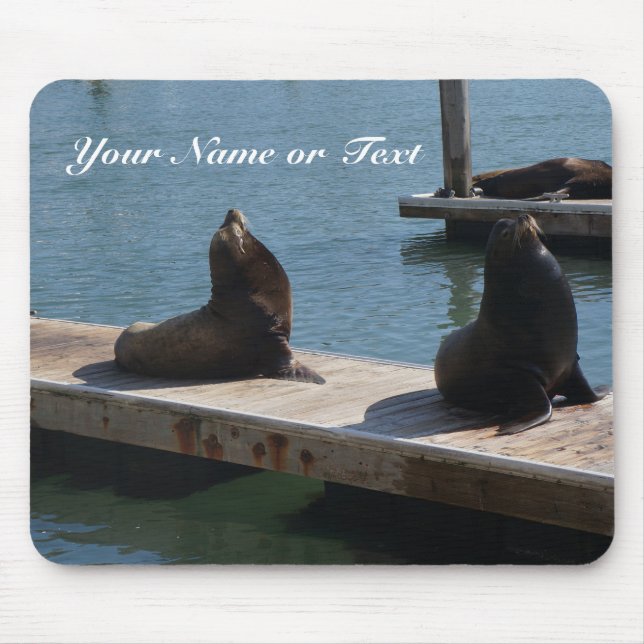 San Francisco Pier 39 Sea Lions #3 Mouse Pad (Front)
