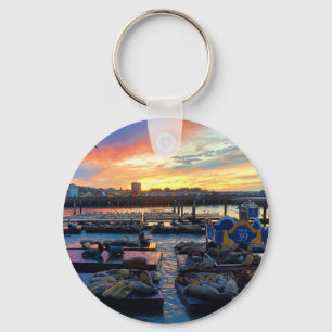 San Francisco Pier 39 Sea Lions #8 Keychain