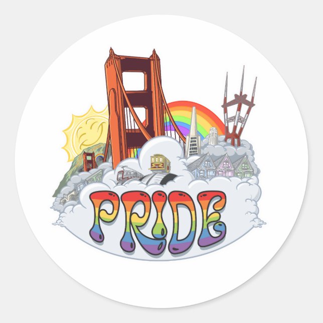 San Francisco Pride Sticker (Front)