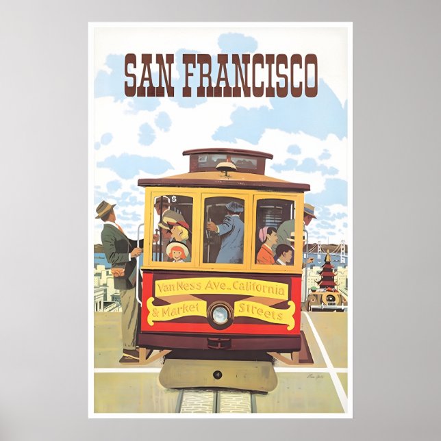 San Francisco Print California Travel Poster (Front)