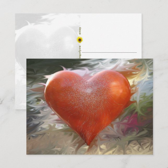 San Francisco Red Heart - postcard (Front/Back)