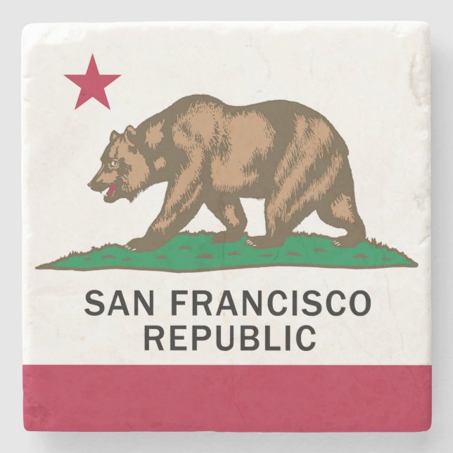 San Francisco Republic Stone Coaster (Front)