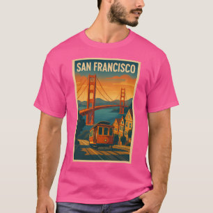 San Francisco Retro Poster T-Shirt